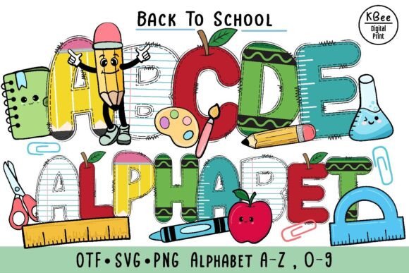 Back to School Doodle: Playful Font for Creative Projects