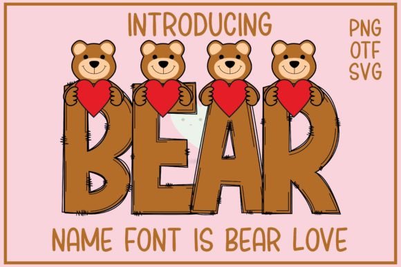 Bear Love: A Creative Font for Designs That Truly Stand Out