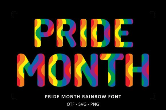 Celebrate with Style: The Pride Month Rainbow Font