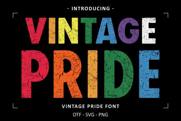 Celebrating Identity: The Vintage Pride Typeface