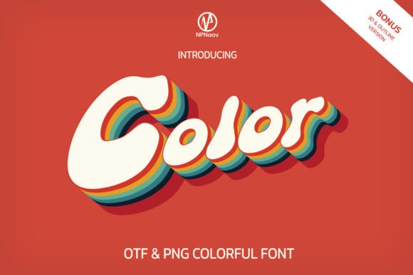 Color: A Creative Retro Font for Modern Projects