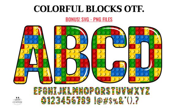 Colorful Blocks: A Playful Font for Vibrant Designs