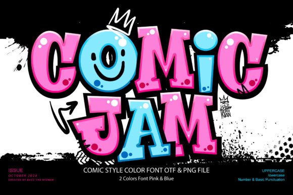 Comic Jam: A Display Font Bursting with Colorful Energy
