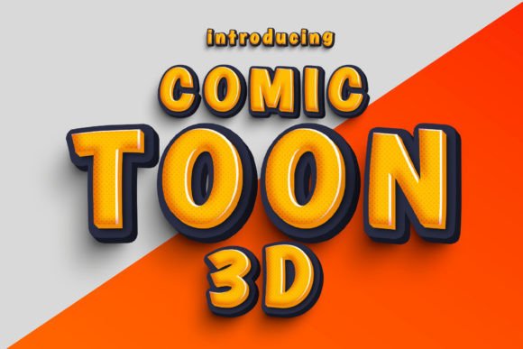 Comic Toon 3D: A Dynamic Font for Bold Visual Impact