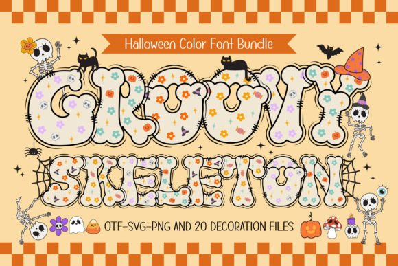 Groovy Skeleton: A Display Font with Spooky Character