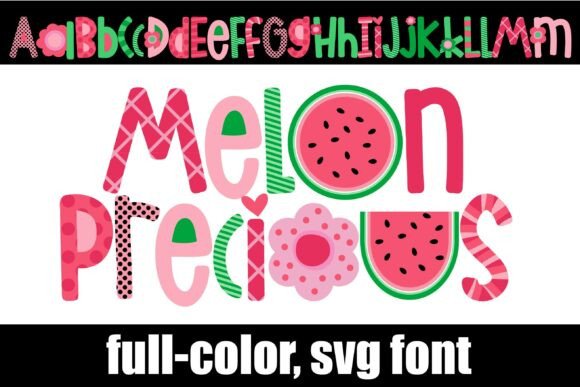 Melon Precious: Your Guide to This Whimsical Patterned SVG Font