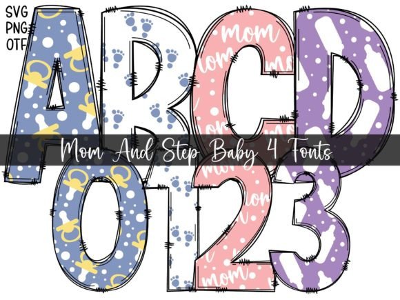 Mom and Step Baby: A Creative Font for Bold Brands