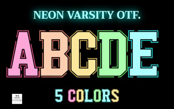Neon Varsity: A Font That Brings Electric Energy to Your Brand