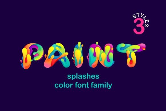 Paint Splashes Color Font: Injecting Vibrancy into Modern Design