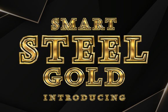 Smart Steel Gold: The Modern Serif for Bold Branding