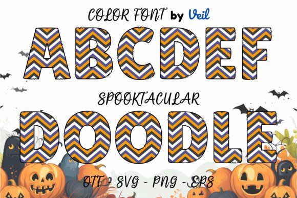 Spooktacular: A Festive Color Font for Halloween Projects