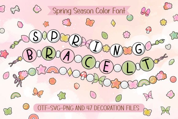 Spring Bracelet: A Handmade Font for Cheerful Designs