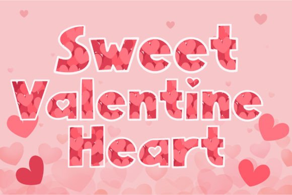 Sweet Valentine Heart: A Creative Font for Love-Themed Designs