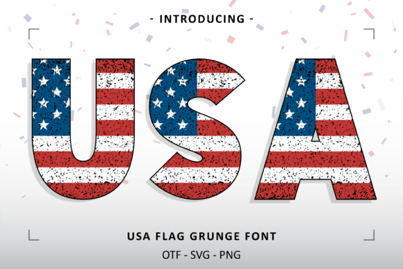 USA Flag Grunge: Capturing Patriotic Spirit in Font Form