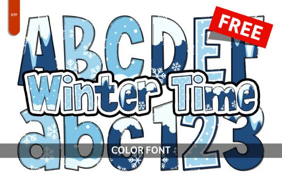 Winter Time: A Playful Display Font for Creative Projects